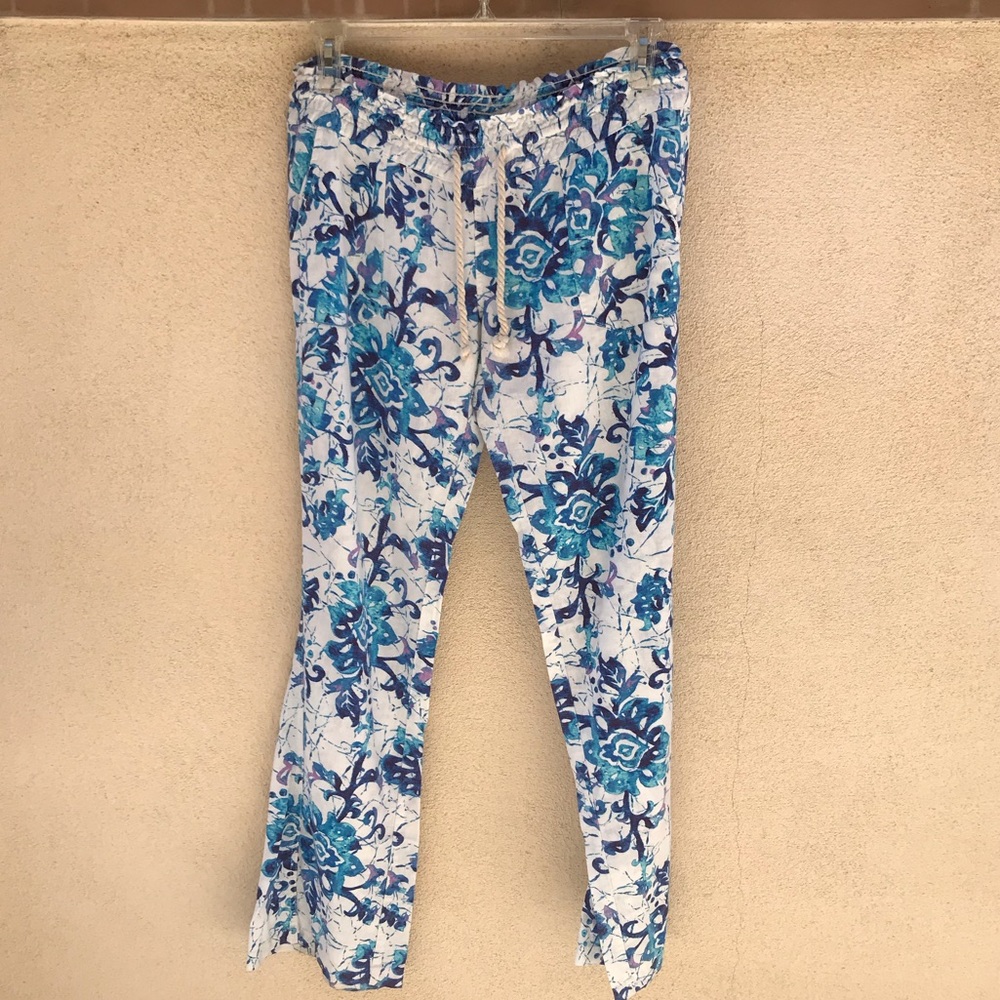 Roxy Linen Floral Pants